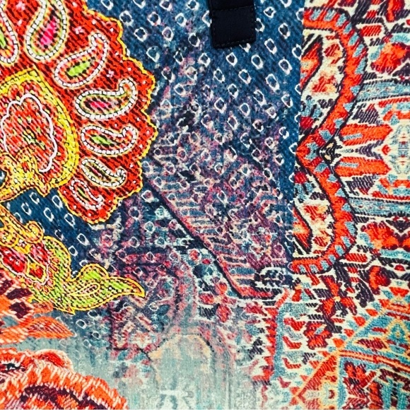 Soft Surroundings Boho Agra Tunic Top Paisley Floral Print Blouse - Sz XSP - Picture 12 of 15